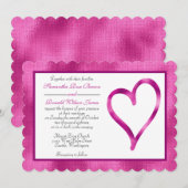 Folie van Fuschia met uitnodiging voor een open ha (Voorkant / Achterkant)