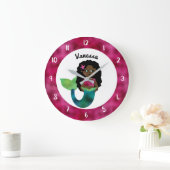 Folie van gepersonaliseerde Afrikaanse Amerikaanse Grote Klok (Huis)