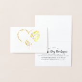 folie van het hartgoud van de stomp folie kaarten (Display)