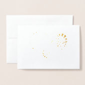 folie van het hartgoud van de stomp folie kaarten (Voorkant met envelop)