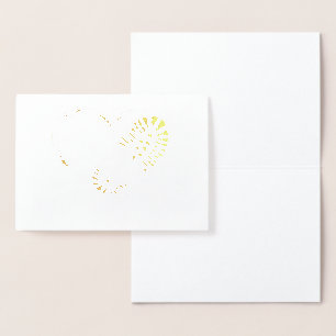 folie van het hartgoud van de stomp folie kaarten