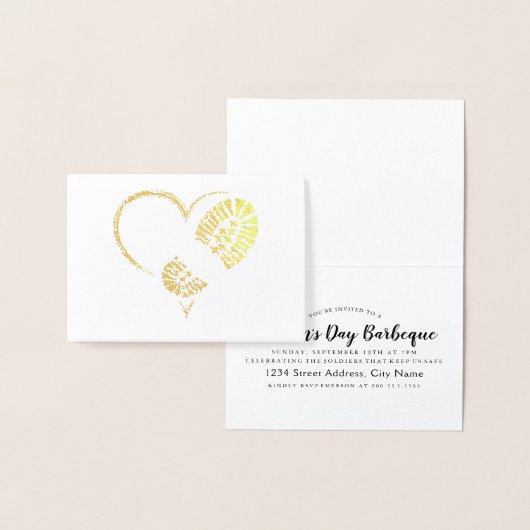 folie van het hartgoud van de stomp kaarten (Display)