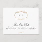 folie van klassieke goudkreeft aankondigingskaart (Voorkant)