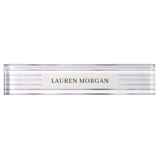 folie van lavender naambordje (Voorkant)