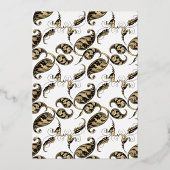 Folie van Mardi Gras Quinceañera Uitnodiging (Achterkant)