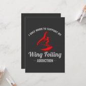 Folie van wing surfwater Surf watersport Kaart (Voorkant / Achterkant in situ)