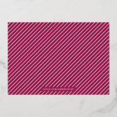 Folie Veel Valentijnsdag Kaart: Mulberry Folie Uitnodiging (Achterkant)