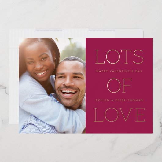 Folie Veel Valentijnsdag Kaart: Mulberry Folie Uitnodiging (Envelop)