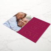 Folie Veel Valentijnsdag Kaart: Mulberry Folie Uitnodiging (Gedraaid)