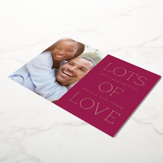 Folie Veel Valentijnsdag Kaart: Mulberry Folie Uitnodiging (Gedraaid)