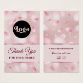 Folie ventilatorbenzine Faux pakket invoegen Visitekaartje (Voorkant /achterkant)