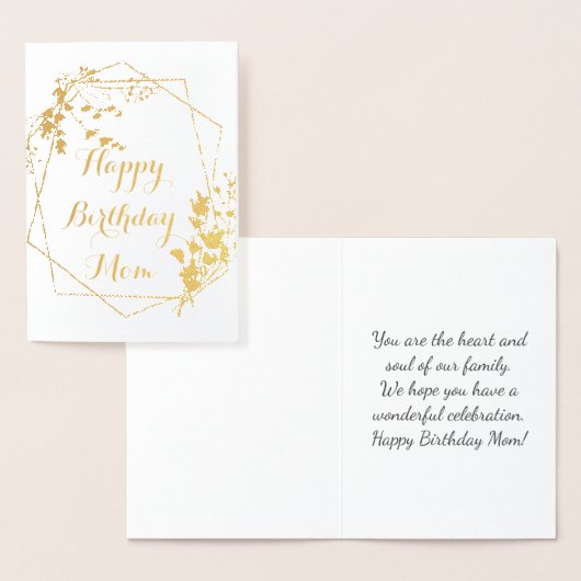 Folie Verjaardag Kaart, Gelukkige Verjaardag Moede Folie Kaarten (Display)