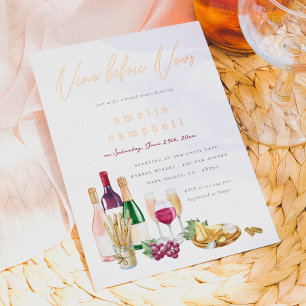 Folie Vino voor Vows Wine Vrijgezellenfeest Uitnodiging