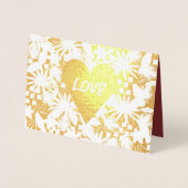 Folie Vogelliefde Weddenschap Dank je Folie Kaarten (Voorkant)