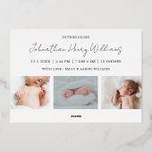 Folie voor baby van MerryKerstfeestdag Folie Feestdagenkaart (Achterkant)