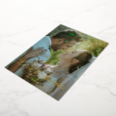 Folie voor bedankt bruiloft bedankt voor je kaart (Gedraaid)