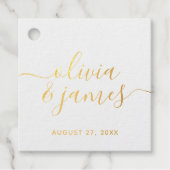 Folie voor calligrafische scripts bedankjes labels (Voorkant)