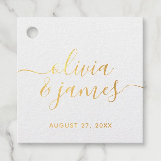 Folie voor calligrafische scripts bedankjes labels (Voorkant)