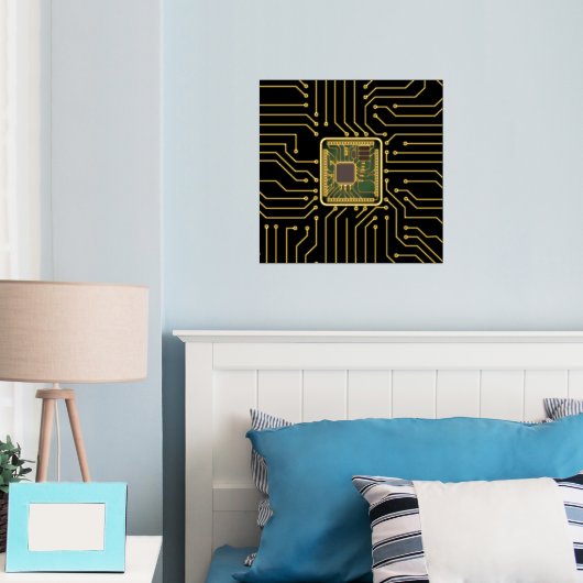 Folie voor computerchip afdrukken (Insitu (Slaapkamer))