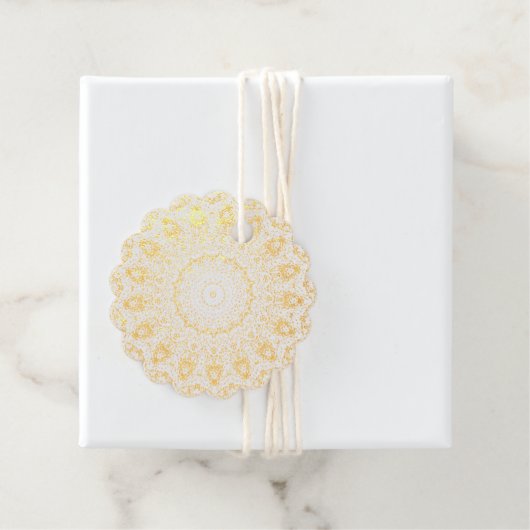 folie voor goudbaldolieten bedankjes labels (Met doos)