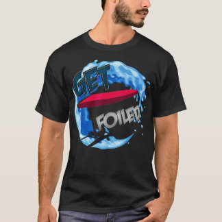 Folie voor het surfen op folielaadboten met folief t-shirt