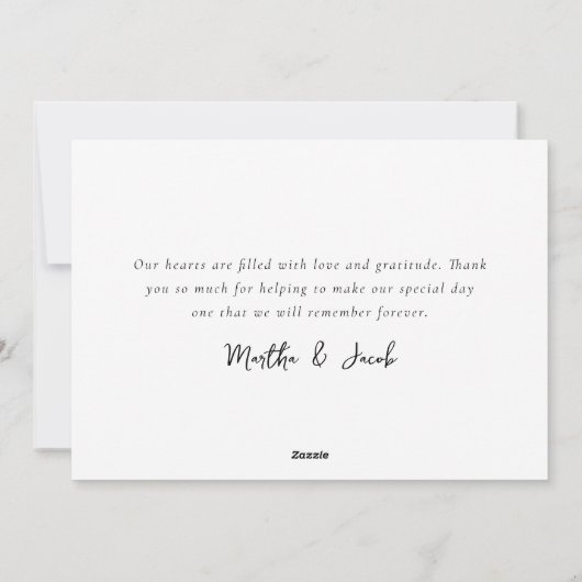 Folie voor huwelijkshuwelijk en huwelijk feestdagenkaart (Achterkant)