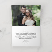 Folie voor levendige kalligrafie gevolgd Dank je w Folie Wenskaart (Binnenlaag)