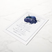 Folie voor marineslag en zilver folie uitnodiging (Gedraaid)