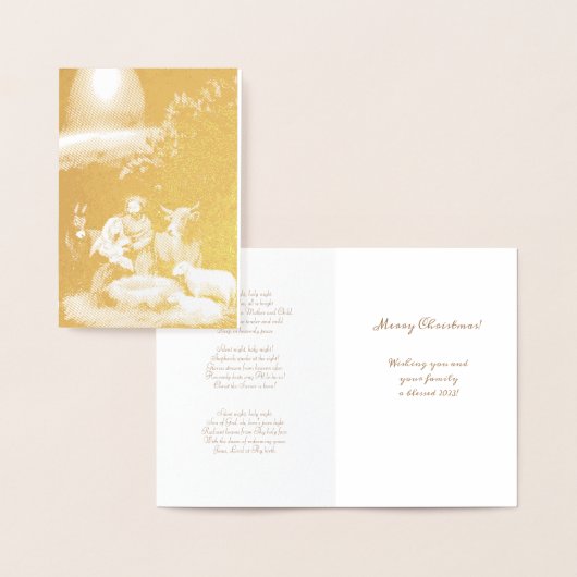 Folie voor prettige kerstbevallingen kaarten (Display)