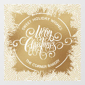 Folie voor prettige kerstfeestdagen raamsticker (Vel)