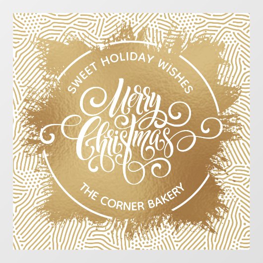 Folie voor prettige kerstfeestdagen raamsticker (Vel)