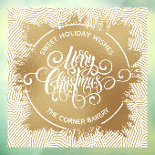 Folie voor prettige kerstfeestdagen raamsticker (Vel 3)