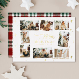 Folie voor prettige kerstKaart Collage Holiday-kaa Feestdagenkaart