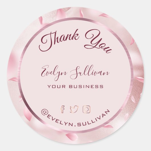 Folie voor ventilator Petals Faux Ronde Sticker (Voorkant)