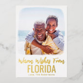 Folie voor Waterverf van familieband kerstkaart Folie Feestdagenkaart (Voorkant)