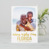 Folie voor Waterverf van familieband kerstkaart Folie Feestdagenkaart (Staand Voorkant)