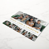 Folie Vrede, Liefde & Lachen MultiPhoto Vakantie Folie Feestdagenkaart (Gedraaid)