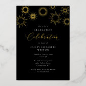 Folie Vuurwerk Graduation Party Invitation Kaart (Voorkant)