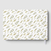 Folie Wedding Leaf Springpatroon Land bruiloft Gastenboek (Achterkant)