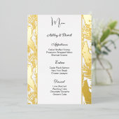 Folie Wedding Menu Kaart (Staand Voorkant)
