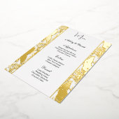 Folie Wedding Menu Kaart (Gedraaid)