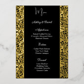 Folie Wedding Menu Kaart (Voorkant)