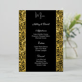Folie Wedding Menu Kaart (Staand Voorkant)