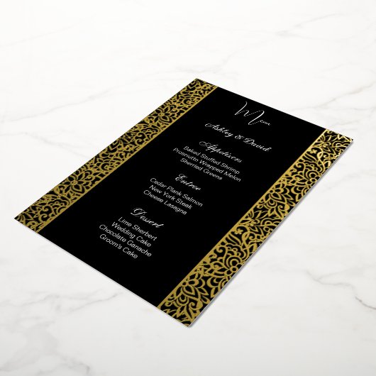 Folie Wedding Menu Kaart (Gedraaid)