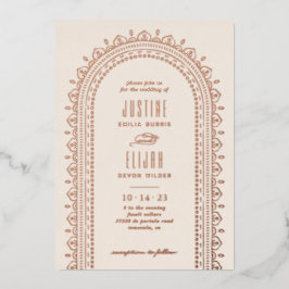 Folie  wedstrijd - ivoor folie uitnodiging