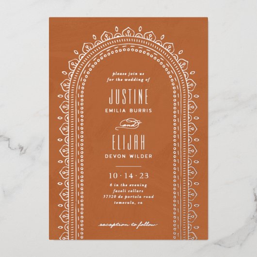 Folie  wedstrijd - Tan Uitnodiging (Voorkant)