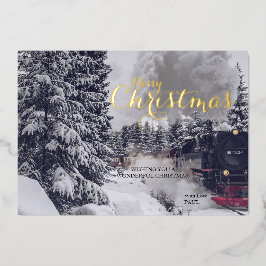 Folie Winter Christmas Wishing Post Kaart