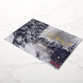 Folie Winter Christmas Wishing Post Kaart (Gedraaid)