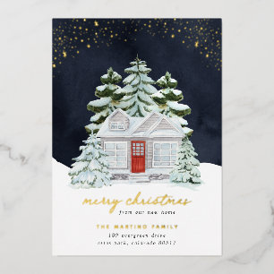 Folie Winternacht Holiday Moving Aankondiging