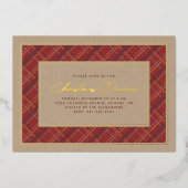 Folie Winterspelen kerstfeest uitnodiging (Voorkant)